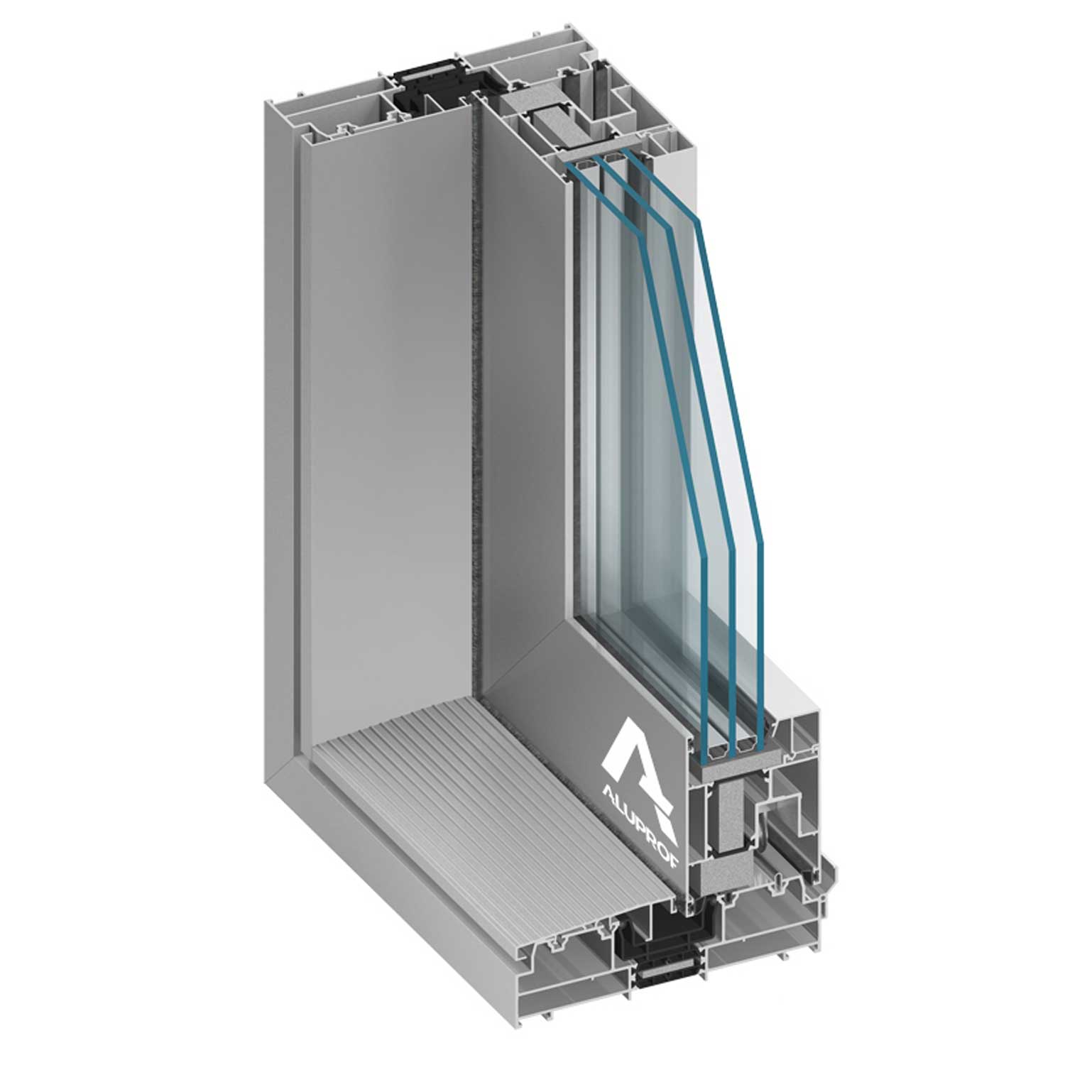 MB 77 HS - aluminium hebeschiebetür 3 m 